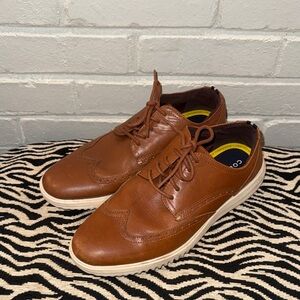 Men's Cole Haan Grand+ Wingtip Oxford Brown Leather Shoes